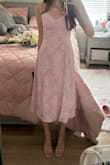BEAUTIFULLLL. I'm on the skinnier side and this dress fit great, excited to wear it to an upcoming wedding. - Maren F.