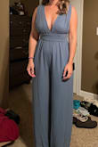 Cute, flowy, great style for the beach wedding but it didn't give me enough shape up top. The plunge was more than I loved. Low under the arms too so the bra situation would definitely be tough. Plenty long - Nicole D.