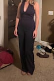 This is super comfortable! Everything stays in place and stretches nicely. It is definitely fitted but still flattering where I have a little extra. Legs are long, I'll have to wear heels. Would definitely recommend - Nicole D.
