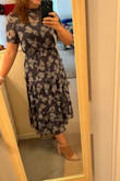 I purchased this dress for a wedding, and I am super excited to wear it. The only thing I dislike about the dress is that I wish the sleeves were slightly looser. I guess I could have sized up for that; however, the dress would have been too large in other spots. I love that I'll be able to wear this dress again to work with a pair of flats or booties. - Taylor D.