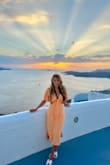Got this dress for my Greece vacation. It fits nicely, and the color is perfect! Got lots of compliments. I got size S - Amy V.