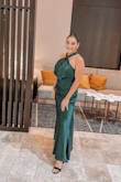 I wore this to my cousin's wedding and I got so many compliments on it, was a little loose in the back but if I went down a size it wouldn't have zipped but it didn't bother me or was noticeable. - Brianna C.