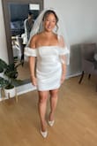 I wore this to my city hall wedding in San Francisco. It was perfect, romantic, and sexy. I LOVE IT. - Christina L.
