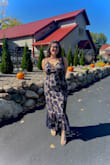 AMAZING quality. Thick, a little stretchy. Got so many compliments. However, I do wear a 36H. I ordered an XL to make sure I had enough room. It fit size-wise, but the line under the boobs on the dress didn't sit low enough for me. I also had to get the armpits taken in at the sides to fit better. It was a little bit big and stuck out. BUT for an average cup size, it would fit perfectly!! - Isabel C.