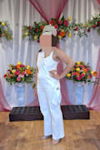 It was super nice fabric and stitching. Pleasantly surprised. It was stretchy and was a little wide at the top where we ended up pinning straps to the bra. The waist was a little big, but 2 hidden stitches worked... Made well, sturdy and comfy fabric. Beautiful for any night out! - Lucy B.