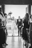 This dress hugs your body. It's a bodycon-style dress. I wore this to my wedding and it worked out great. I got lots of compliments! - Alexis K.
