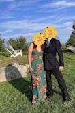 I bought this last minute for a wedding I attended and it was perfect! The wrap dress means that it fits super well right off the rack and is super flattering around the chest + hips. If I had time beforehand I would have maybe hemmed it 1-2 inches shorter, but I just wore higher heels (3 inches or so) and the dress just touched the ground without tripping me. I used tape to avoid having bra straps and the result was excellent! - Heather D.