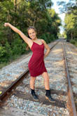 Ordered this dress for my daughter's homecoming. After a disappointing dress hunt, she chose this one. It fit perfectly and let her feel confident and comfortable to dance the night away! - Carolyn T.