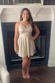 A great homecoming dress! My daughter has an hourglass figure with a full chest/booty and it covered both! She felt cute and sparkly! - McKenzi W.