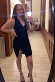 Loved this dress! Great material, easy to put on, and made me look like I actually had curves. Gold jewelry and black heels look fabulous with it but it will probs look cute no matter what you pair it with. For me, it was so cute that my drunk uncle flirted with me. - Elizabeth J.