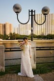 It's a pretty dress and good quality but too loose for me. I had to resize the bust and waist. - Nana N.
