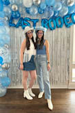 This is the first body suit I have been super pleased with. The fabric feels nice compared to the inexpensive cost. I also love the square neck. You can get away without a bra or wear a strapless option or petals. My cousin had a blue-themed bachelorette in Nashville and this bodysuit was the perfect blend between cute and comfortable. - Tori R.