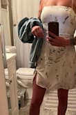 I haven't been able to fix it since the first time I wore it! I washed it on gentle and in cold water, and didn't dry it; however, it scrunched up right at the slit and looks off when it's put on. It's like the lining and actual dress somehow became mismatched in size. So I guess I'm saying be cautious when wearing or cleaning. I'm adding a photo that shows after the first time I wore it so you can see what happened. - Rene F.