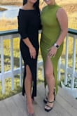Very comfortable dress. True to size. Wore for an outdoor fall wedding. Definitely kept me warm. - Whitney K.