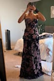 The dress is beautiful and fits me so well. The material is good quality and the whole look is so different yet so stylish. I'm glad I went a little over my budget for this dress, as I rarely find clothes that fit me this well. Would recommend! - Richa V.