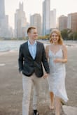 This dress fits great and is true to size!  I wore it to my rehearsal dinner and for a some photos we took before dinner and love the look and style!  I also love the length as it's not too short and not too long! - Caitlin S.