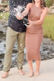 This dress was comfortable and flattering. It can be dressed up or worn casually. Fit as expected. - Leanne P.