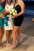 Great dress! The length can be altered a little with shoulder straps. Fits true to size and it's comfortable. - Leeanna P.