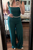 I'm obsessed with this jumpsuit! It's so flattering and comfortable. I'm a little short for it so I'm getting it hemmed to fit me better. - Sheila H.