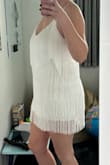 Absolutely love it. Fast shipping and arrival. The dress is exactly as described and pictured. Fits true to size and fits very nicely and comfortably. A fun dress that will make a great reception dress. - Claudia V.
