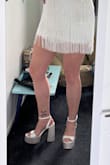 Absolutely love them, and have gotten heaps of compliments. Saved me from having to hem my wedding dress. Comfy, classy and so much fun. Love the rose gold on them, which was perfect for the theme of my wedding. Fit true to size, which was what I had my biggest doubts about. Definitely recommend! - Claudia V.