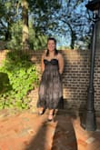 This dress fit me really well! I bought a medium, which fit me perfectly. The fabric in the top part of the dress did look a bit like it was pulling, but it wasn't actually pulling at all. It was very secure, no zipper issues, and the lace was pretty; good quality overall. - Isabelle L.