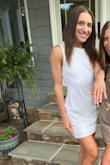 Great material, not thin. It wasn't as tight fitting as I expected which gave it a more classy look. The length was good, not too short or too long. - Kathy H.