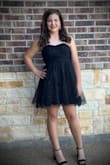This dress was very becoming and classy! The perfect dress for a high school homecoming dance. Perfect length!! - Amanda P.