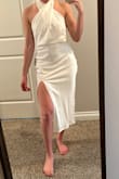 Bought this dress for my destination wedding rehearsal dinner. It is great quality, so comfy, and fits great! I am normally a small and it fits true to size. - Katie K.