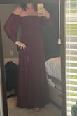 I was skeptical at the price that this dress would be as high quality as it is! I'm tall and a little on the big busted side and this fits perfectly! The pic is with me wearing 2" heels and the length is perfect! I have to wear a strapless bra with it and it feels super supportive and comfortable. Love the sheer billowy sleeves! - Nina M.