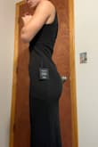 I love how the dress fits the model, giving her a snatched waist, but for me wearing a small, I had 3 inches or so of fabric and looked more like a loaf of bread instead of little miss hourglass. I did not have enough time to exchange it for an XS, but the material was stretchy and comfortable. It just didn't fit my body type! - Allison D.