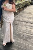 It's a beautiful dress I just wish it was a little bigger. It was stretching a bit but if they had 2x I think I would fit a bit better. I'm 5 ft and it was pretty long but I didn't have time to get it fixed - Jane N.