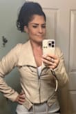 Love this! I am usually an XS but after reading the reviews I ordered a S. I was able to zip it up no problem. The arms were a little big but it didn't bother me much since I really liked the look and price point. The zippers were useless on the bottoms but added for detail. - Jennifer G.