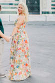 Loved, loved, loved this dress! It was absolutely perfect for my once in a lifetime family photo shoot in Italy! I'm short, so I did get it hemmed. The only problem was the zipper was messed up from the jump. I had my seamstress work some magic, and it improved function, but it still gets caught. Size was what I'm used to from Lulus. - Ami Y.