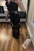The fit was perfect, but the length, where the sheer shows your legs, was at an awkward spot for me being-so short! The dress itself is beautiful, and the material is thick and strong. I returned and ordered a midi dress - Hailey L.