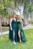 I wore this dress to two weddings, two weekends in a row, and it was just gorgeous and great to dance in. The length was perfect for my 5'7" height plus some Lulu's heels- not the case with the other dress I ordered. My only complaint is that the slit of the dress, which goes up to your navel, swings WIDE open if you walk swiftly and when you dance, so I had to keep a constant hand on it to make sure I didn't flash the whole wedding. - Shanda W.