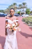 Dress is super comfortable. Off white/champagne color was PERFECT. - Estephanie A.