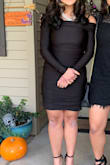So pretty! This made a perfect homecoming dress for my sophomore daughter. It looked so good, received lots of compliments. Only downside is that the shoulders don't stay down. - Rebekah K.