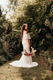 This dress is beautiful and affordable. It fit perfectly. Perfect for a Bohemian outdoor wedding! - Heather V.