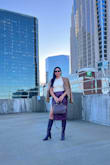 Love these boots. Fits true to size. The heel is also comfortable. Wore for hours and my feet did not hurt. The fit on the calf is also perfect, not too loose but also not tight. - Erin D.