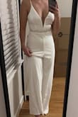 A lovely belt accessory for my white Lulus jumpsuit. I like the ribbon it comes to tie it with. It adds a bit more to the outfit since the jumpsuit has a bit of a plain back. - Beatriz C.