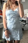 Love the fit and color. It fits great, and the design is lovely. Can't wait to wear it to my dance. It's a little short, can't bend over in it. - Kylee S.