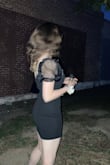 My only complaint with this dress is that the little hanger straps were white, and showed against the black sleeves, I cut them off for my event - Priya C.
