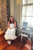 I bought these shoes to wear for my bridal shower. They were the perfect touch with my dress. Adorable and very comfortable. Fits true to size. - Emily W.