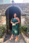 I received so many compliments on my dress. I have gained weight and this dress had so much room to move and dance in for my friend's wedding! It's true to size and was so comfortable. - Brittney B.