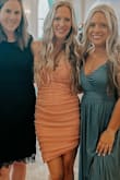 I wore this as a guest for a summer wedding. The dress was a little shorter than I wanted it but overall, I liked the dress! - Lauren F.