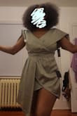 It is a beautiful dress, but I have too much body for it. If you are as voluptuous as I am, you may want to size up. It may not seem like it in the picture, but the dress couldn't close up for me in the back and the front is way shorter than the back. Probably not appropriate for me to wear to a wedding. - Melissa C.