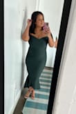 Was so pleasantly surprised with this dress. I thought for sure I'd gotten the size wrong but it fit like a glove. Very comfortable and beautiful color. I received many compliments throughout the night. - Beatriz V.