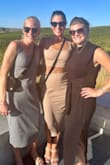 Wore this dress in Napa and it was perfect! Received lots of compliments. I would say the top runs a little small and the straps look a little cheap. I was also real sweaty and it showed all the sweat ha! It was 97 degrees though. Overall, would recommend! - Erica S.