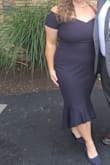 I loved the fit and feel of this dress. It has a nice stretchy but thick fabric that hugged my curves and made dancing super comfortable. The lining in the bust made it so that I didn't even have to wear a bra! Got tons of compliments and will definitely wear it again. - Georgia L.